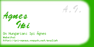 agnes ipi business card